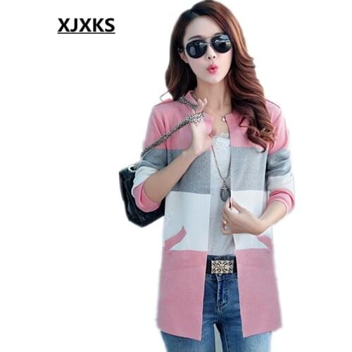 Женские длинные кардиганы XJXKS China At AliExpress