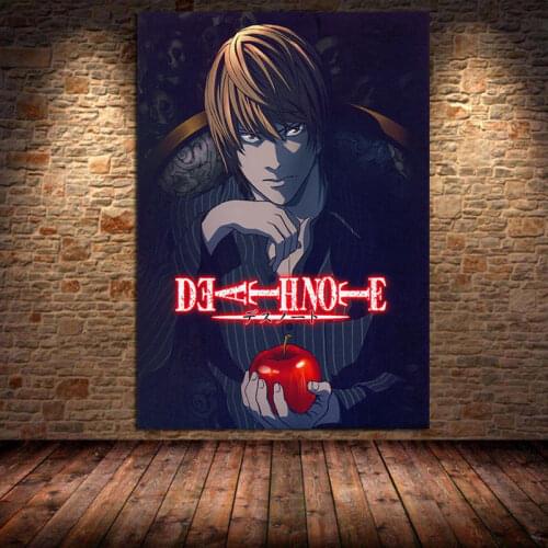 Japanese Anime Death Note Canvas Painting Classic Anime Poster and Print Home Decoration Wall Art for Kids Room Cuadros Unframed