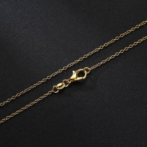 DIY Jewelry Cuban Chains Suit Wholesale Bulk Sale Mens Cuban Link Chain Necklace Gold Color Male Choker Jewelry Gifts