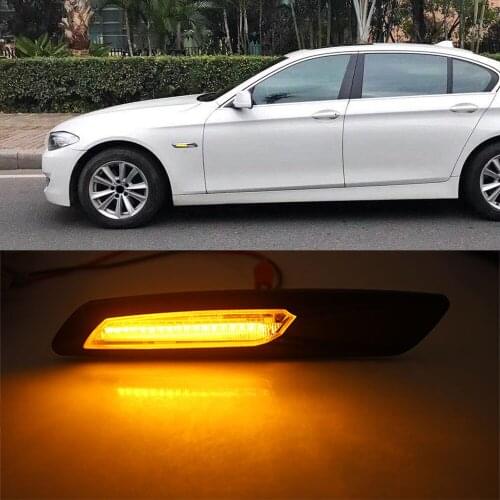 1Set LED Car Front Side Marker Blinker Lights For BMW 1 3 5 Series E81 E82 E87 E88 F30 E90 E91 E92 E93 E46 E60 E61