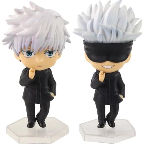 10cm Anime Jujutsu Kaisen Gojo Satoru Inumaki Toge Kawaii Cute Ver. PVC Action Figure Collection Mini Model Toys Doll Brinquedos