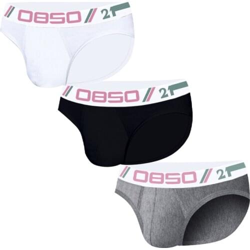 3 PCS Men Underwear Set Men Briefs Wholesale Lot Sexy Man Underpants Cotton Free Shipping Breathable U Convex Dropshipping