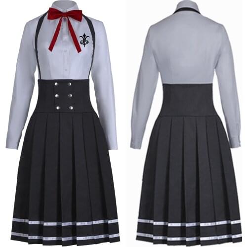 Anime Danganronpa V3 Shirogane Tsumugi Cosplay Costume JK Uniform Dress Outfits Halloween Carnival Costumes