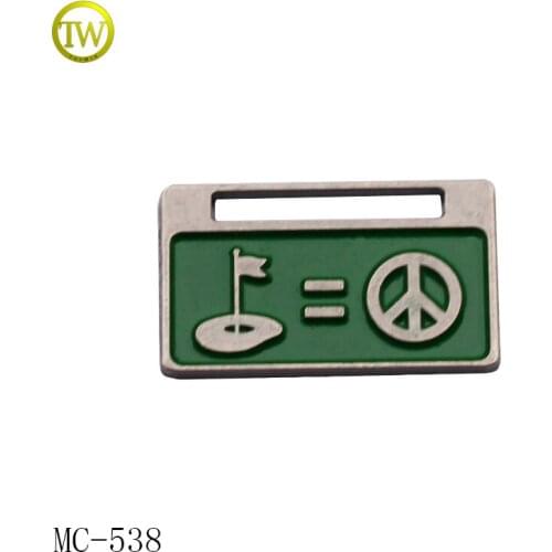 Antique silver Garment metal Logo label Metal Name Tags for clothing