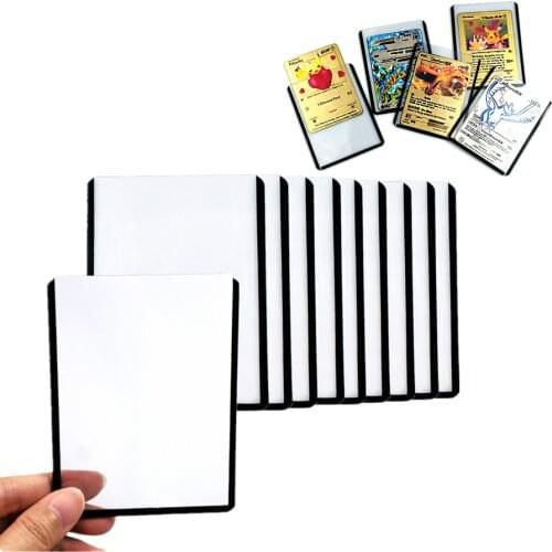 Pokemon Card Sleeves Protector Transparent Playing Game VMAX Display Yugioh Pokémon Cards Case Holder Folder Kid Toy Gift