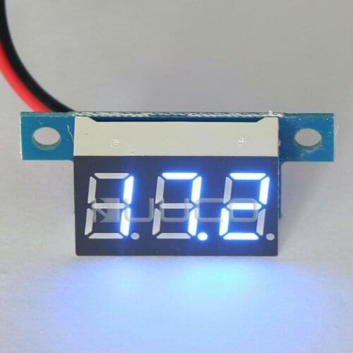 Digital Voltmeter/Panel Meter DC 3.3V~17V Blue Led display Voltage Meter DC 6V 12V Volt Meter/Digital Meter/Monitor/Tester