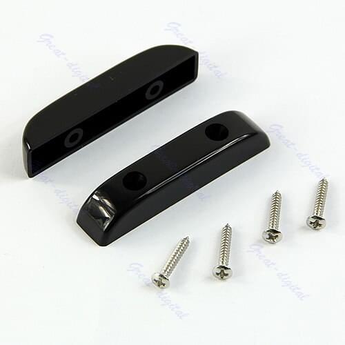 Hot Sell 2 Black Thumb Rest/Tug Bar/Finger Pull For Bass Guitar