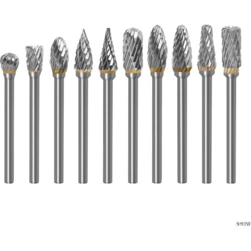 Good Quality Solid Tungsten Steel Carbide Rotary File Widely Used in Carpenter Work Carving Wood and Metal Drilling