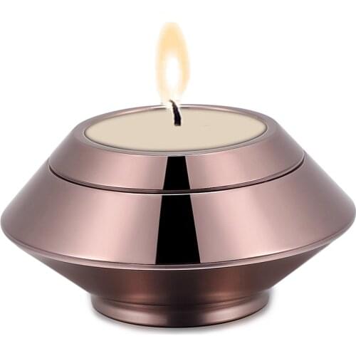 IJU041 Stainless Steel Candle Holder Ashes Urns Keepsake Cremation for Human Pets