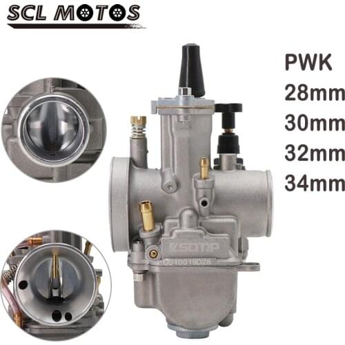 SCL MOTOS New Motorcycle PWK 28 30 32 34mm Carburetor Carburador Carb With Power Jet For 2T 4T Engine Keihin Koso ATV Dirt Bike