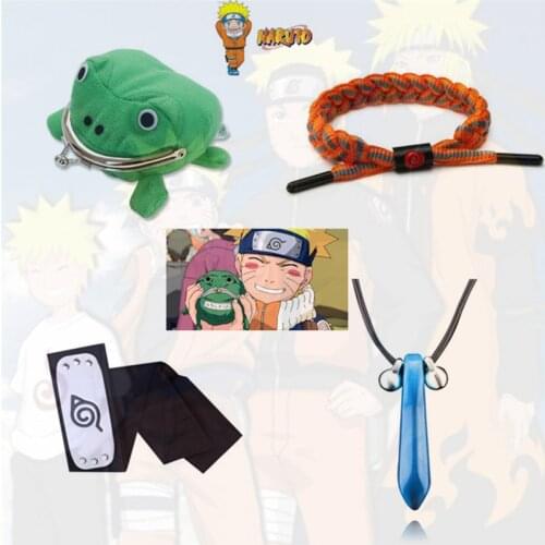 Anime Hapyto Frog Coin Purses Pendant Headband Bracelet Cosplay Accessory Set Christmas Birthday Gift