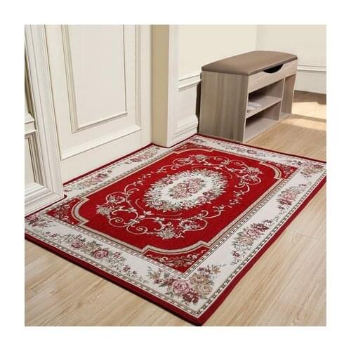 European Style Flower Carpet Door Mat Rectangle Floor Rug