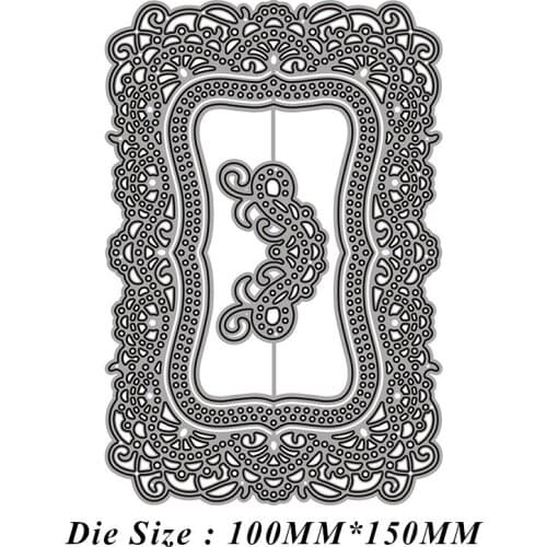 Lace Frame Greeting Card Metal Cutting Dies 2021 New Diy Molds Scrapbooking Paper Making Die Cuts Crafts