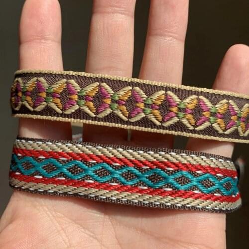 ZERZEEMOOY 0.8 INCH 18mm 20mm 20yard/pack 2 Styles Retro Geometries Jacquard Ribbon Lace Bowknot Accessories QDZD19121003