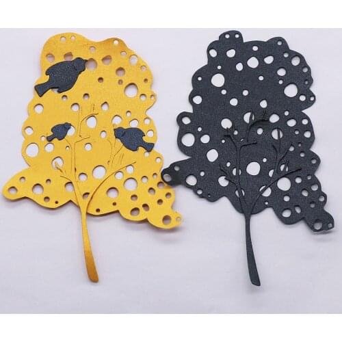 Birds Tree Metal Cutting Dies Scrapbooking Album Paper Cards Making Decorative Crafts Embossing Etched Stencil Dies New