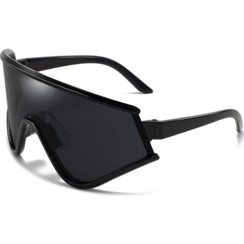 Fashion Gradient Sunglasses Men Women Lens Curved Temples Polarized Sun Glasses UV400 Rider Glass Outdoor Sports Glasses Cycling