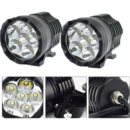 Motorcycle Headlight LED 12V 60W auxiliary car led Headlamp Waterproof Moto Spot Lights driving fog lights motorbike spotlights