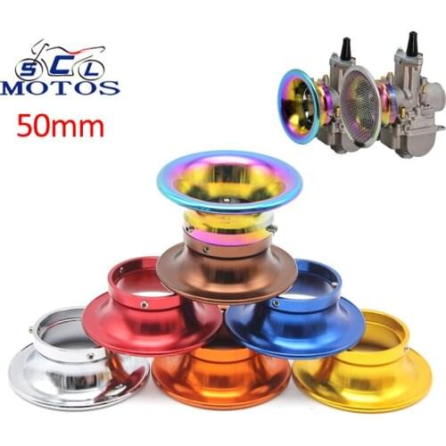 Sclmotos- 50mm Motocycle Modified Carburetor Air Filter Cup Wind Cup For Keihin PWK Koso Oko Mikuni 21 24 26 28 30mm PE28 30mm