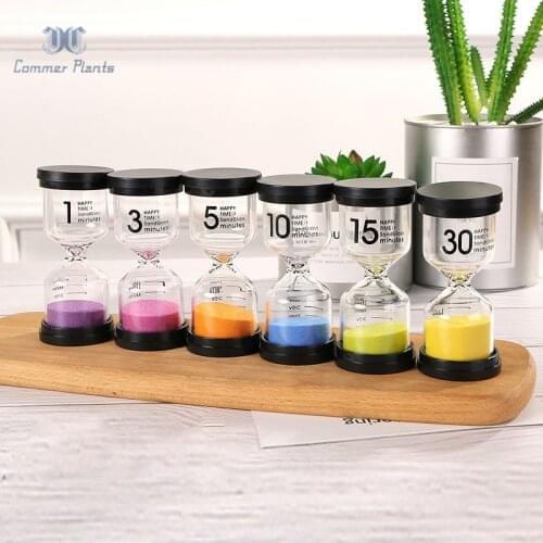 Hourglass 1/3/5/10/15/30 Minutes Timer 60 Minute Sand Watch Clock Gift Timer Home Decoration Accessories