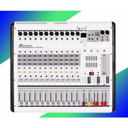 Professional 12 road with amplifier, tuning, NTU power, Bluetooth effect, stage wedding performance machine