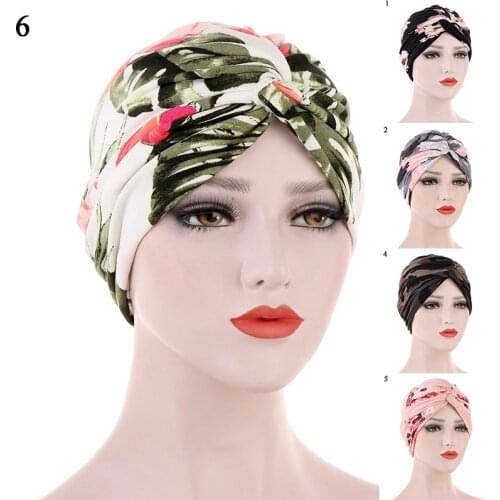 Women India Hat Muslim Ruffle Femme Musulman Cancer Chemo Beanie Turban Wrap Scarf Cap Islamic Head Cover Hair Loss Hats 2020