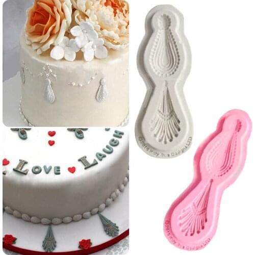 Silicone Mold Drop Jewelry Cutter Mold Fondant Cake Cookie Decoration Molds