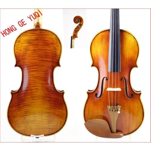 Stradivarius violin!! Antique oil varnish! The bridge!honggeyueqi