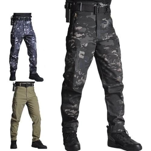Tactical Pant Cargo Pants Men Military Army Airsoft Clothes Hunter Field Work Combat Trouser Breathable Multi Pockets Camouflage