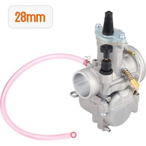 Universal PWK Power Jet Carburetors Carb Flat Slide Kit 28mm