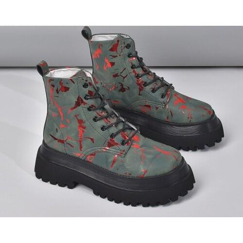 Women Boots High Quality Leather Platform Winter Boot Casual Motorcycle Woman Shoes Fashion Women Boots 2020