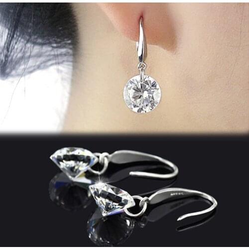 New Fashion Chic Women Ear Hook Chandelier Crystal Dangle Earring Gift drop shipping