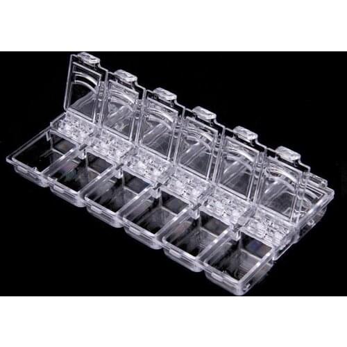 1 PC 12 cells boxes For Nail crystal rhinestone diamond glitter nail art decoration beauty