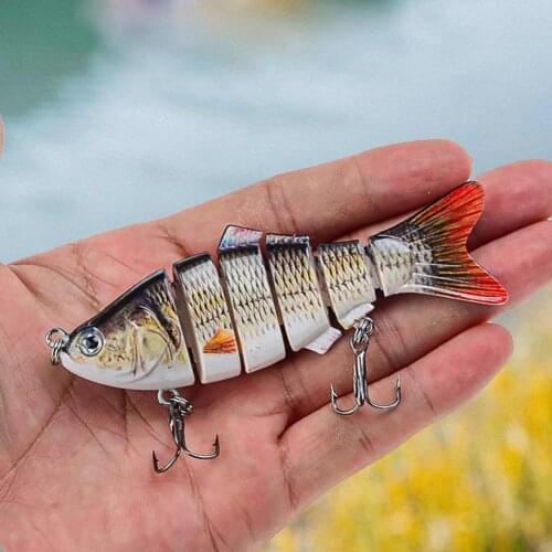 10cm 17g Fishing Lure Sinking Wobblers 6 Segment Attractive Multi Jointed Hard Bait Fishing Tackle Lure for Fishing Lover