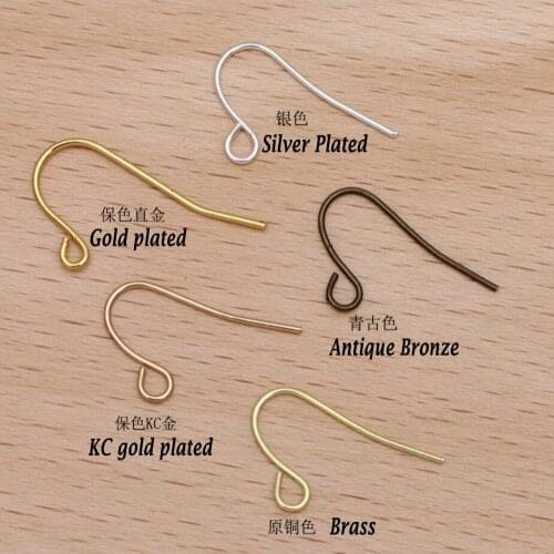 1000pcs hypoallergenic pure copper small ear hook earring hooks earring findings jewelry accessores