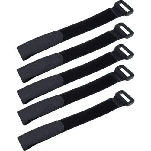 5Pcs Black 2*20cm/2*30cm RC Crawler Durable Antiskid Cable Tie Down Straps for for RC Car Tool