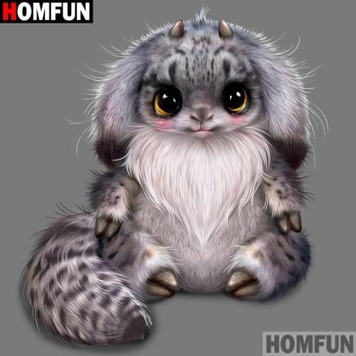 Homfun Full Square/Round Drill 5D DIY Diamond Painting "cartoon animals" 3D Embroidery Cross Stitch Home Decor Gift A12338