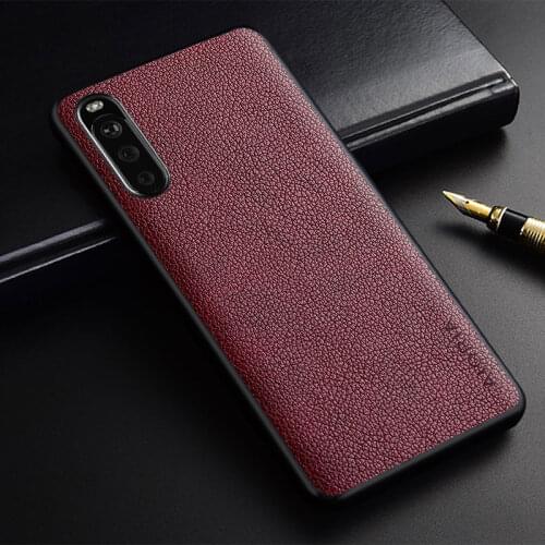 Phone Case for Sony Xperia 5 10 1 III slim premium PU leather Funda Coque Capa Business Style Case Cover for Sony Xperia XZ3 XZ4