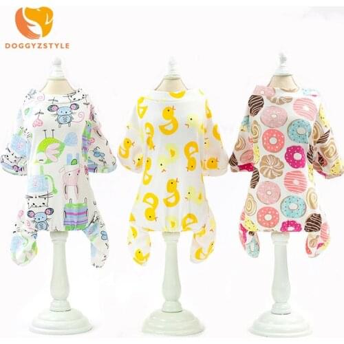 DOGGYZSTYLE Banana Donut Little Mouse Yellow Duck Soccer Home Clothing Four-legged Jumpsuit Pet Dog clothes Qi Huanhuan Teddy