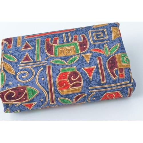 Folk Style Cotton canvas Fabric for DIY canvas curtain tablecloth sofa Fabric