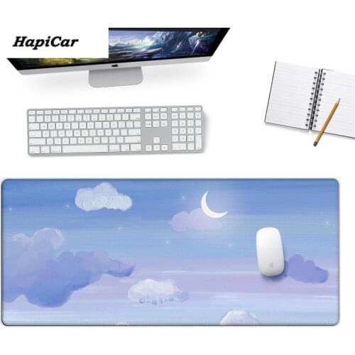 Mouse pad cartoon hand painted little girl super large lock game mouse pad computer keyboard anti slip table pad desk mats