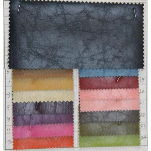Crazy Horse Leather/ chesterfield leather chair material/ fabric embosser/ pvc synthetic leather cloth for Bags, shoes, belts