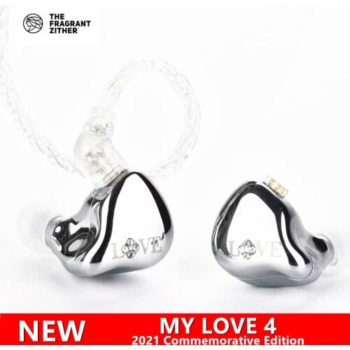 2021 TFZ MY LOVE 4 Ⅳ Dynamic Driver HIFI In Ear Wired Headphones Music Earphones Noise Cancelling Earbuds Detachable Cable