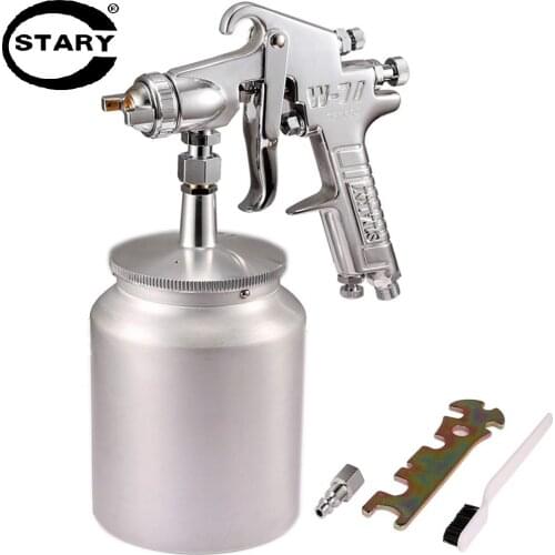 STARY Silver Spray Gun 1.8/2.0/2.5/3.0/3.5mm Spray Guns For Painting Cars Professional Paint HVLP Siphon Feed Spray Gun Fast