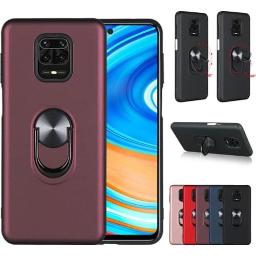 Shockproof Armor Case for Xiaomi Redmi Note 9S Ring Stand Bumper Silicone Phone Back Cover For Redmi Note 9 Pro Max Shell Fundas