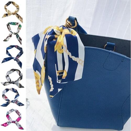 Fashion Bag Scarf Ornament Handbag Handle Ribbon Neck Bags Elegant Scarves For Women Package Band Bracelet Hair Head