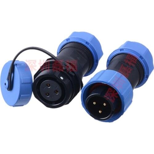 WEIPU SP17 Waterproof IP68 Connector 2 3 4 5 7 9 10 Pin Welding Cable Male Plug Female Socket Adapter Wire to Board Panel Mount