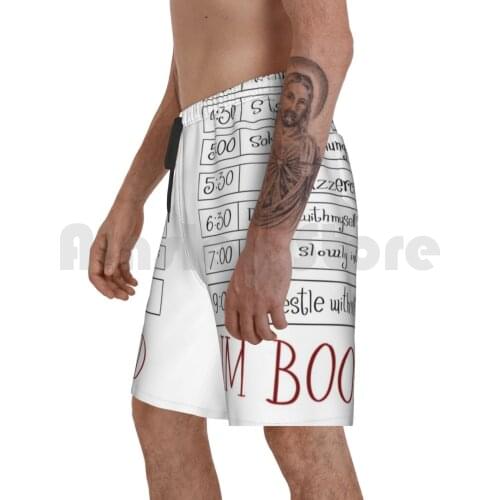 Booked Beach Shorts Men Beach Pants Swimwear Christmas Schedule Xmas Santa Funny