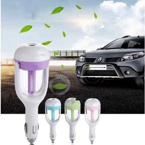 1pcs 12V Car Air Freshener Mini Air Purifier Diffuser Mist Maker Fogger Oil Diffuser Car Steam Air Humidifier Aroma Diffuser