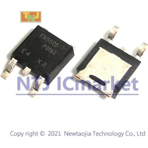 100 PCS IRFR5505 TO-252 FR5505 IRFR5505TRPBF SMD Power MOSFET Transistor