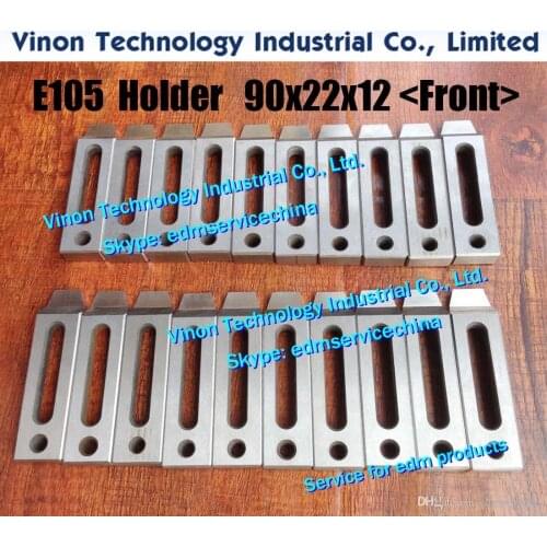 2pcs/lot) 90Lx22Wx12mm with M8 hole E105 edm Clamping Jig Holder Parts (Front type) for all Wire Cut machines, Wire-EDM Clamp
